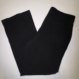 Dressbarn SecretAgent Collection Black Tummy Control Straight Leg Pant SZ 10 NWT